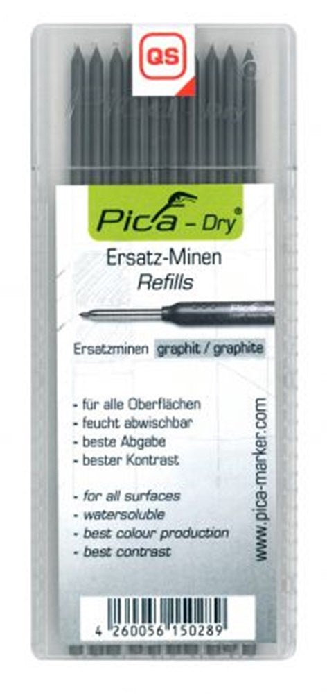 Pica Marker Dry Pen Set Removable Black 10 pcs - 5.005.04